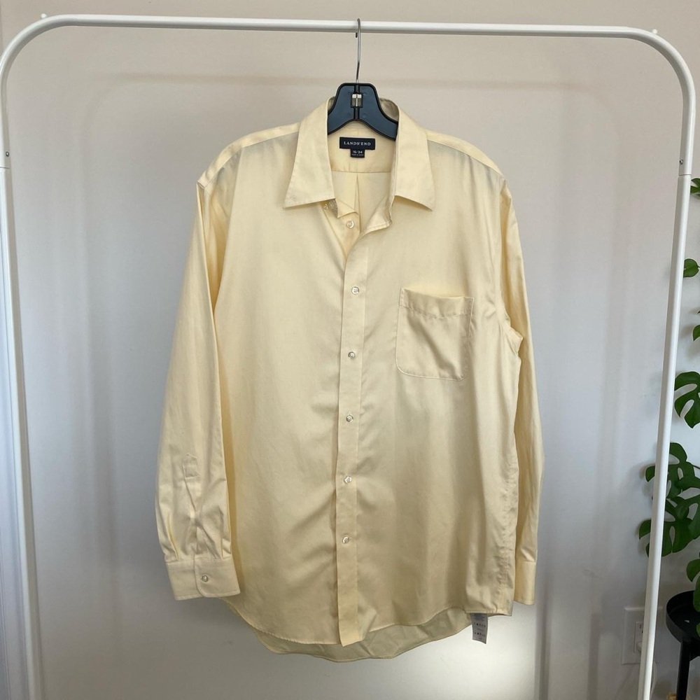 Lands’ End Button Up Dress Shirt